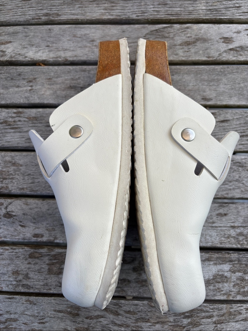 White Comfort Clogs / Mule Sandals – Women’s 7.5 - Picture 3 of 6